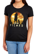 Star Trek Picard and His Dog Womens T-Shirt