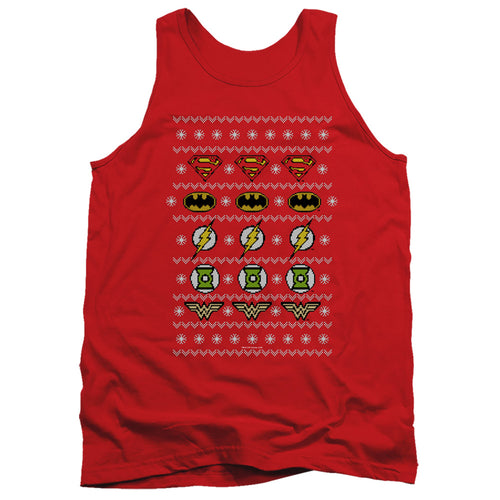 Justice League Justice Shields Christmas Sweater 
 
 Tank Top