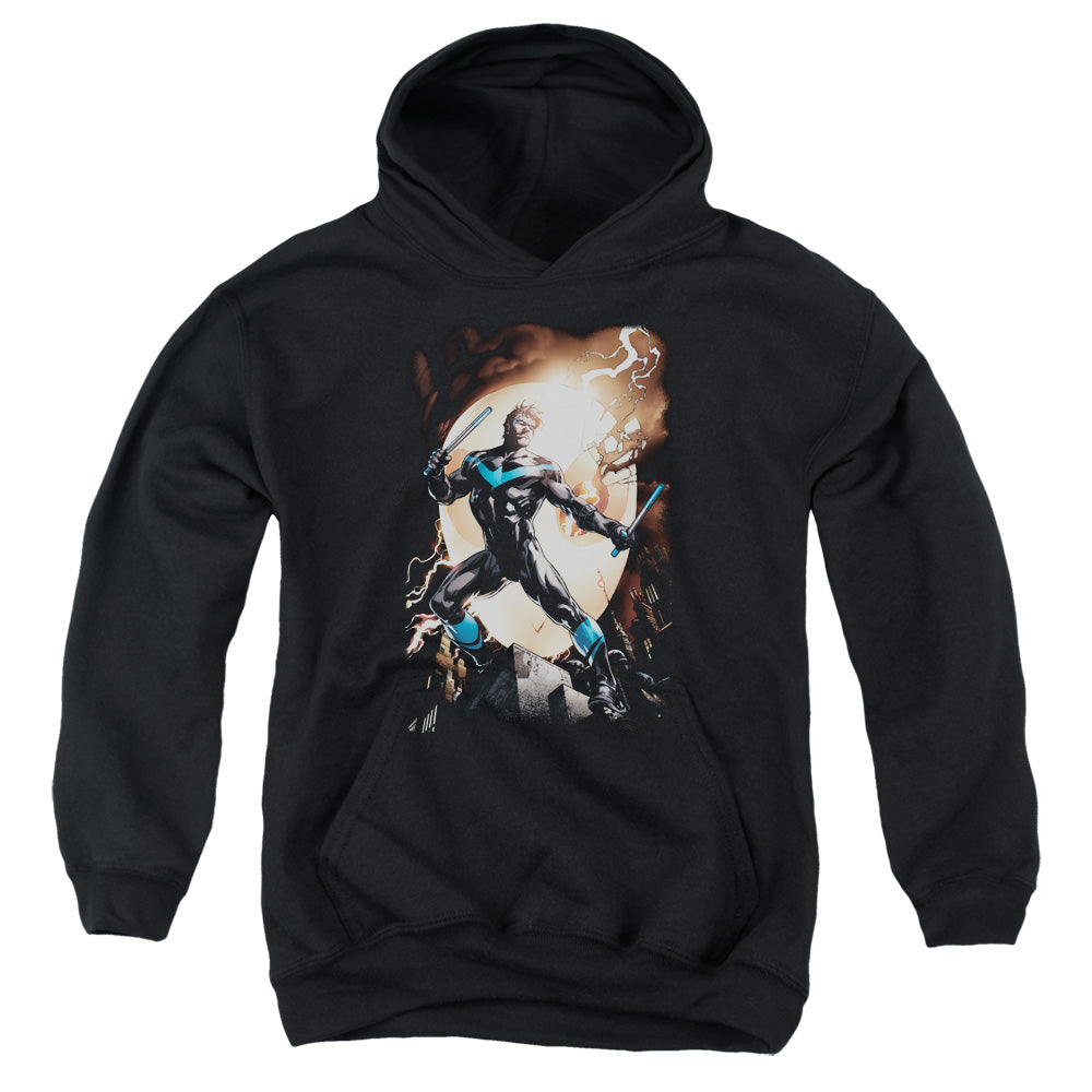 Batman Nightwing Against Owls Youth Hoodie