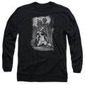 Batman Sketchy Shadows Long Sleeve T-Shirt
