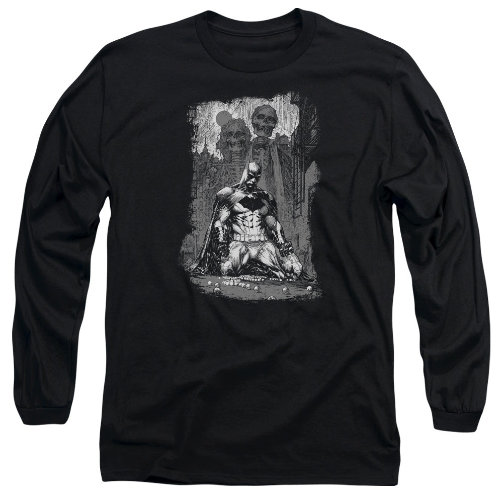 Batman Sketchy Shadows Long Sleeve T-Shirt