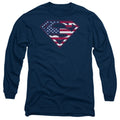 Superman U S Shield Long Sleeve T-Shirt