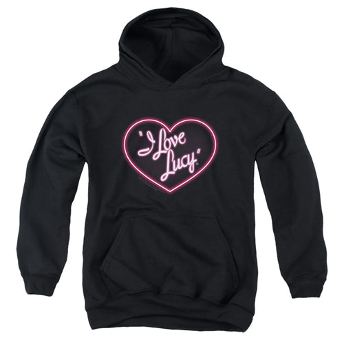 I Love Lucy Neon Logo Youth Hoodie