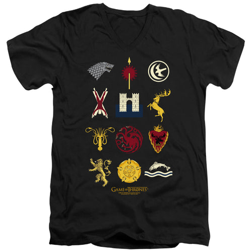 Game of Thrones House Sigils V-Neck T-Shirt
