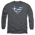 Superman Greek Shield Long Sleeve T-Shirt