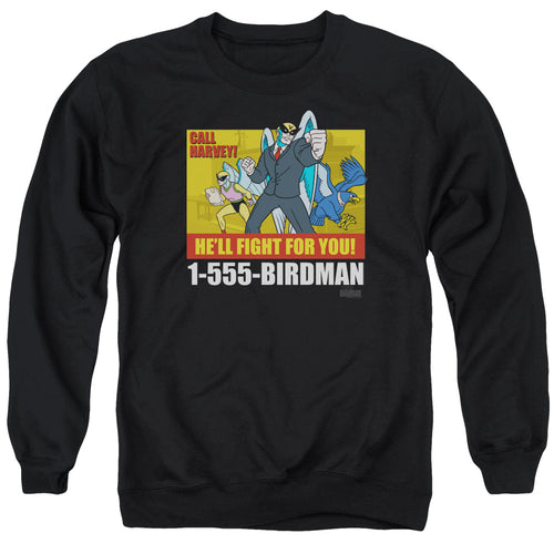 Harvey Birdman, Attorney at Law Birdman Ad Crewneck Sweatshirt