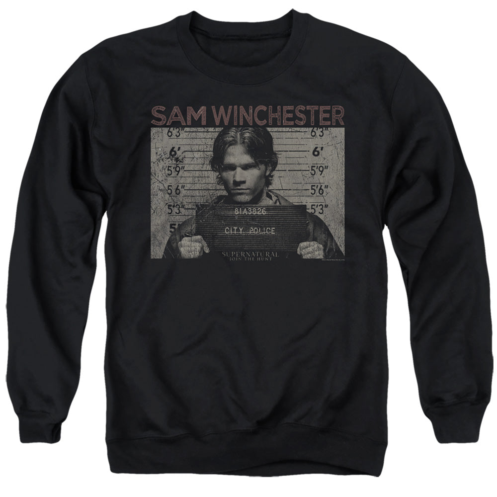 Supernatural Sam Winchester Mug Shot Crewneck Sweatshirt
