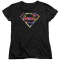 Superman Hawaiian Shield Womens T-Shirt