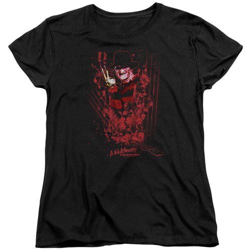 A Nightmare on Elm Street One, Two, Freddy's Coming for You Womens T-Shirt