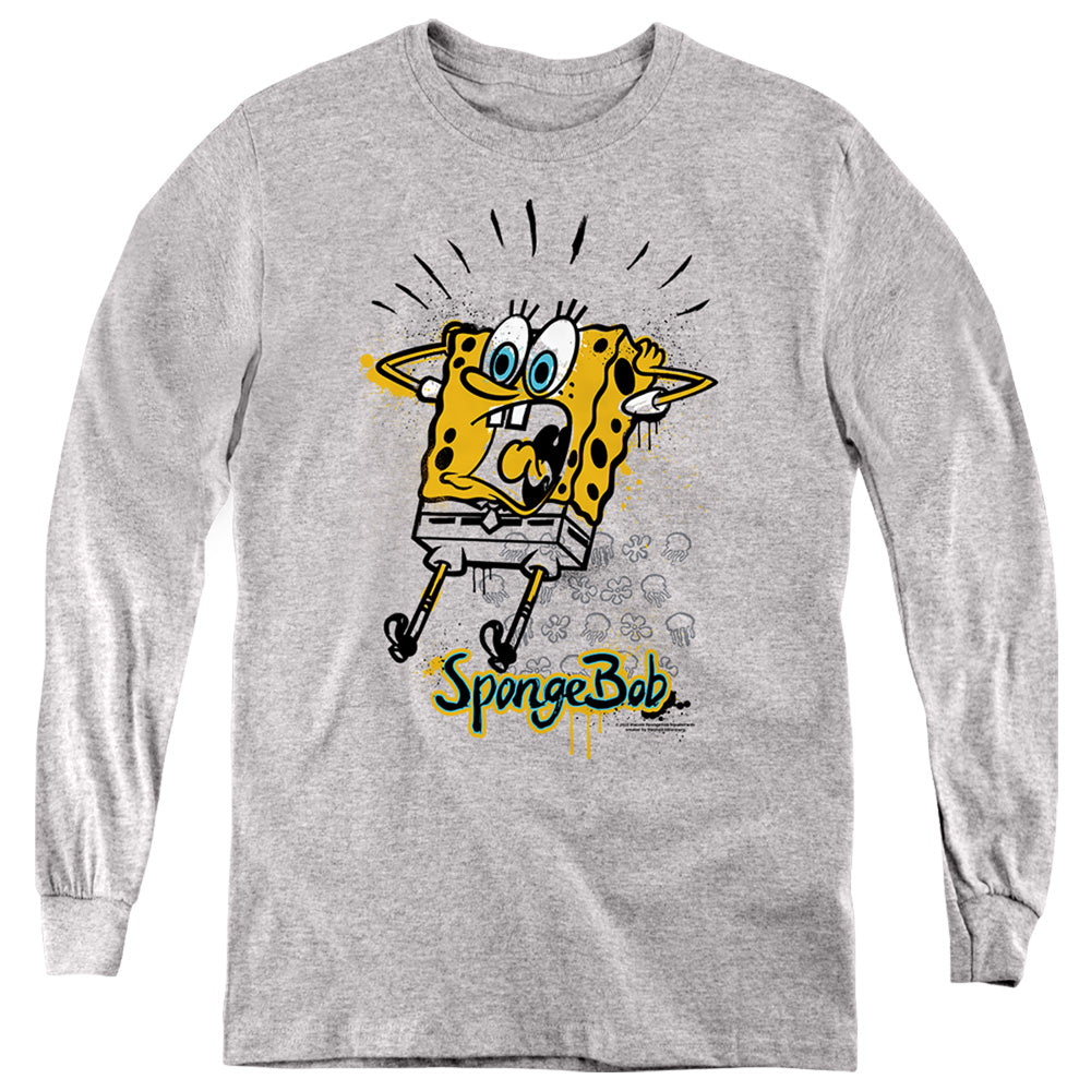 Spongebob Squarepants Shocking! Youth Long Sleeve T-Shirt