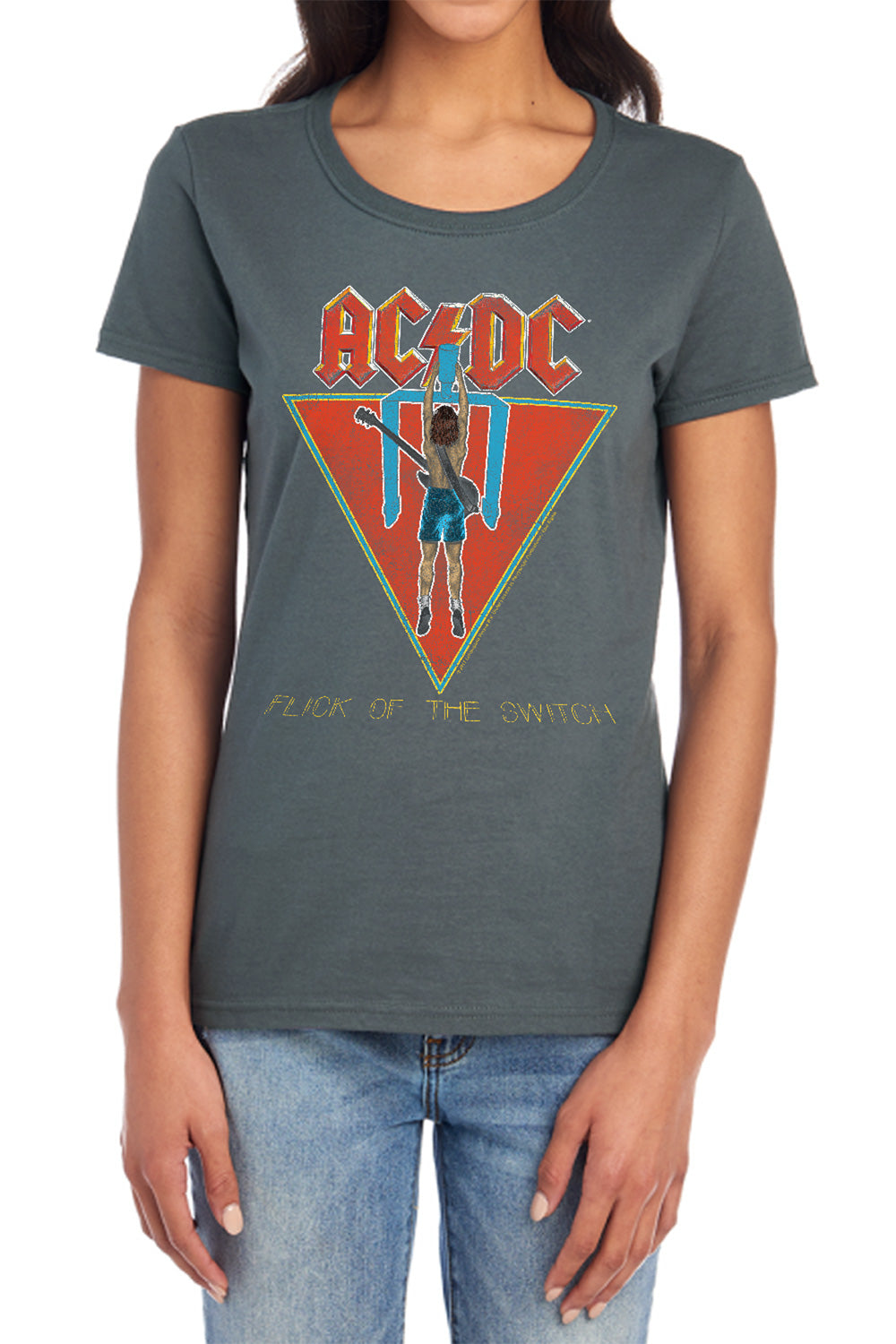 AC/DC Flick Of The Switch Womens T-Shirt