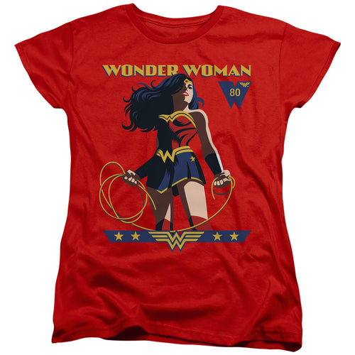 Wonder Woman WW 80th Stance Womens T-Shirt