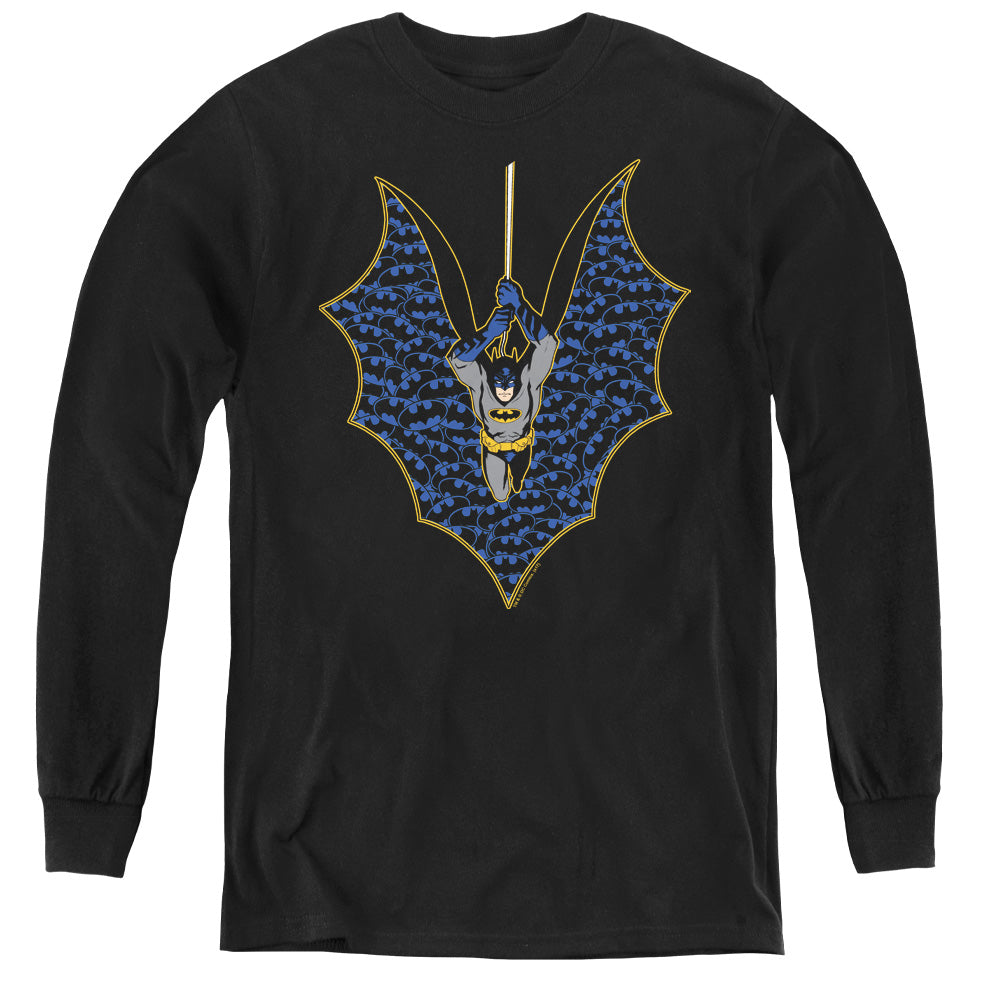 Batman Bat Fill Youth Long Sleeve T-Shirt