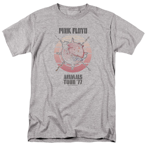 Pink Floyd Animals Tour 77 Athletic Heather T-Shirt
