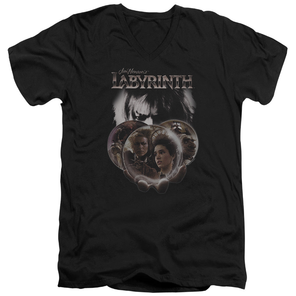 Labyrinth Globes V-Neck T-Shirt