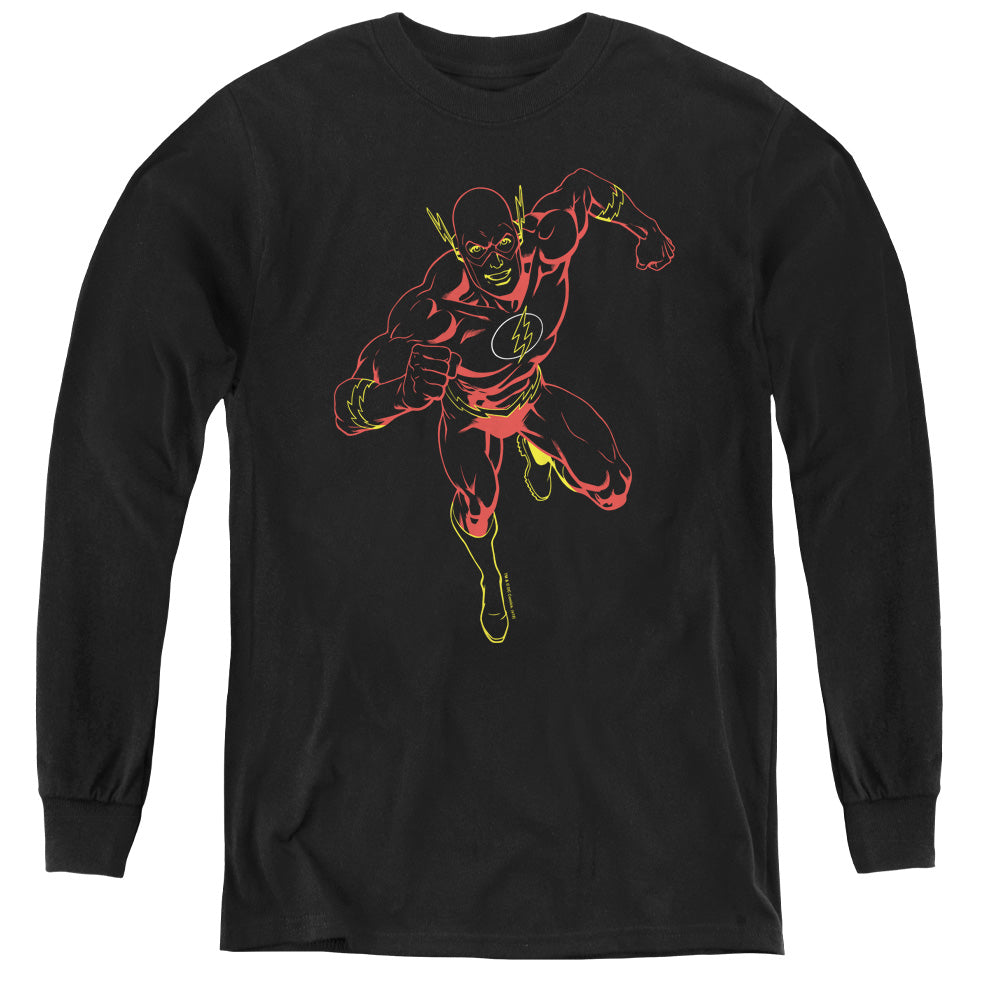 Justice League Neon Flash Youth Long Sleeve T-Shirt