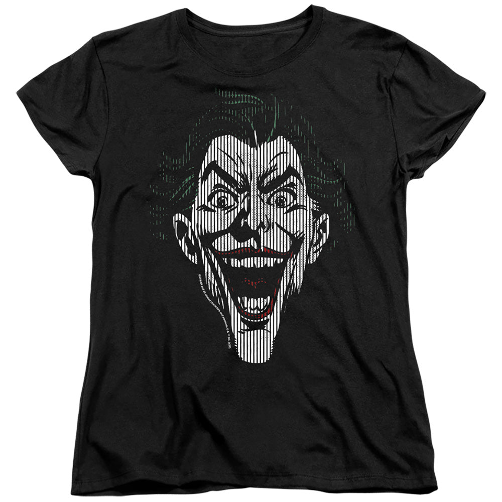 The Batman Joker Lines Womens T-Shirt
