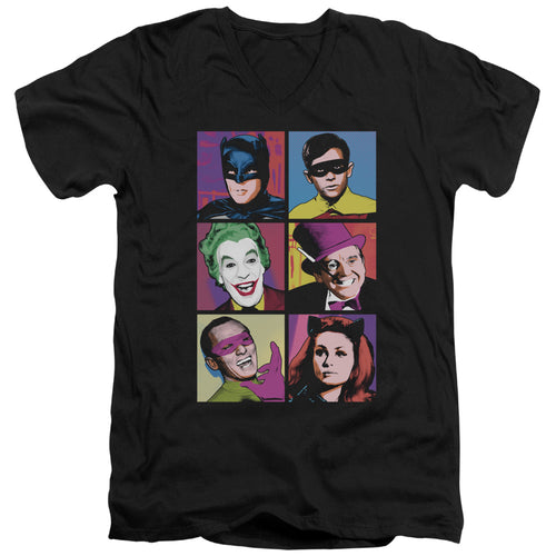 Batman Pop Cast V-Neck T-Shirt