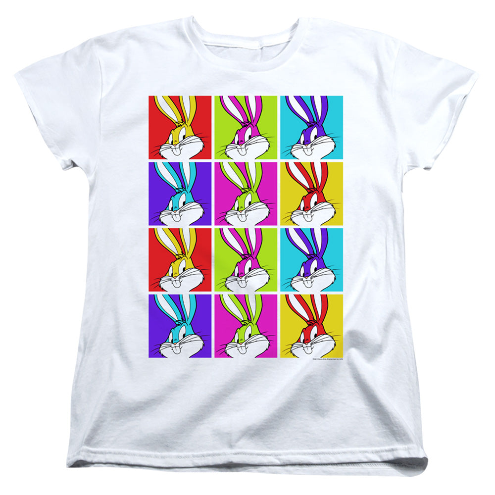 Looney Tunes Bugs Tiles Womens T-Shirt