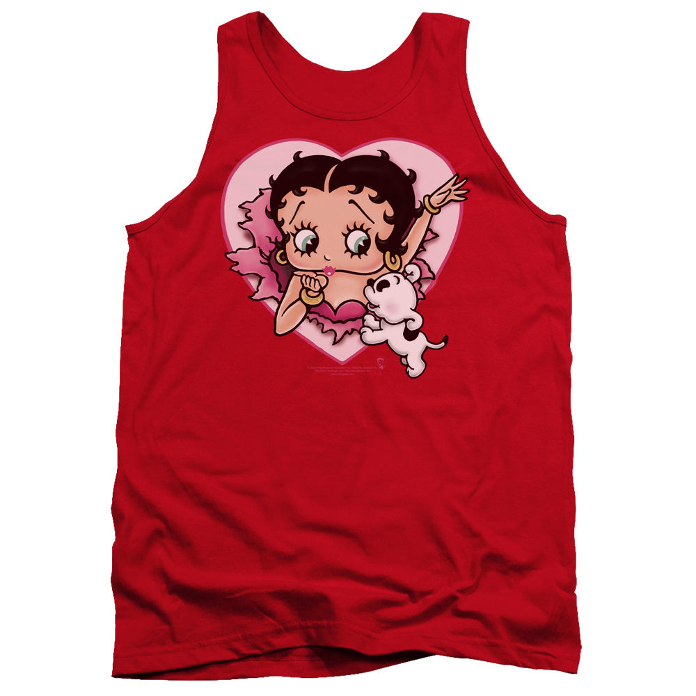 Betty Boop I Love Betty Red Tank Top