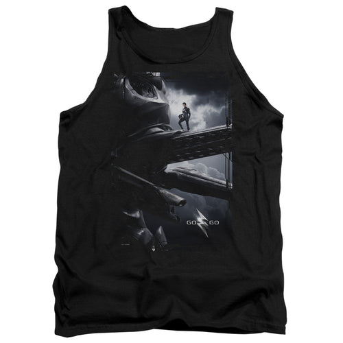 Mighty Morphin Power Rangers: The Movie Black Zord Poster Tank Top