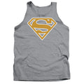 Superman Lt Orange & White Shield Tank Top