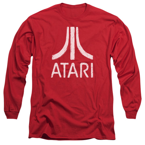 Atari Rough Logo Red Long Sleeve T-Shirt