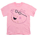Peppa Pig Pink Out Daddy Pig Face Youth/Toddler T-Shirt