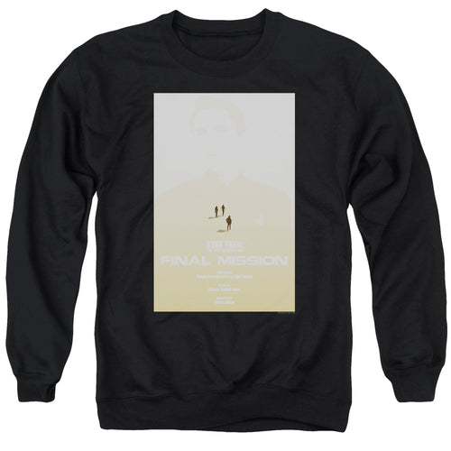 Star Trek Final Mission Black Crewneck Sweatshirt