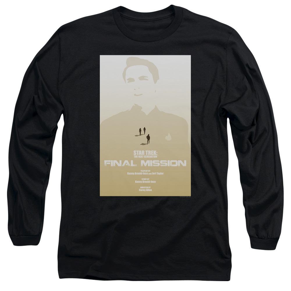 Star Trek Final Mission Black Long Sleeve T-Shirt