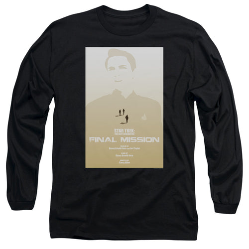 Star Trek Final Mission Black Long Sleeve T-Shirt