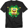 Spongebob Squarepants St. Patrick's Day Spongey Four Leaf Clover T-Shirt