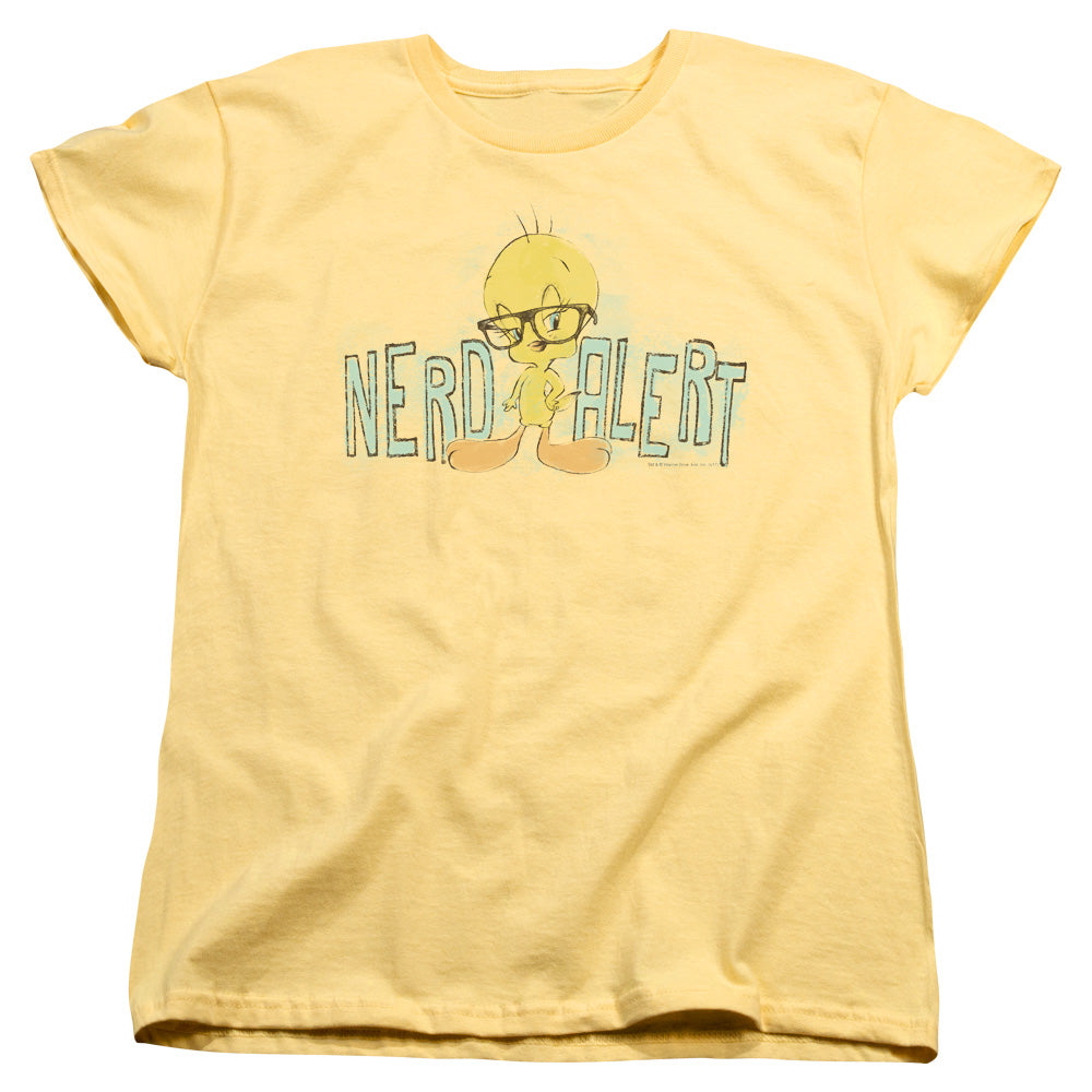 Looney Tunes Nerd Alert Womens T-Shirt