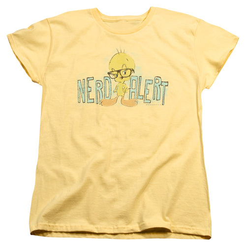 Looney Tunes Nerd Alert Womens T-Shirt