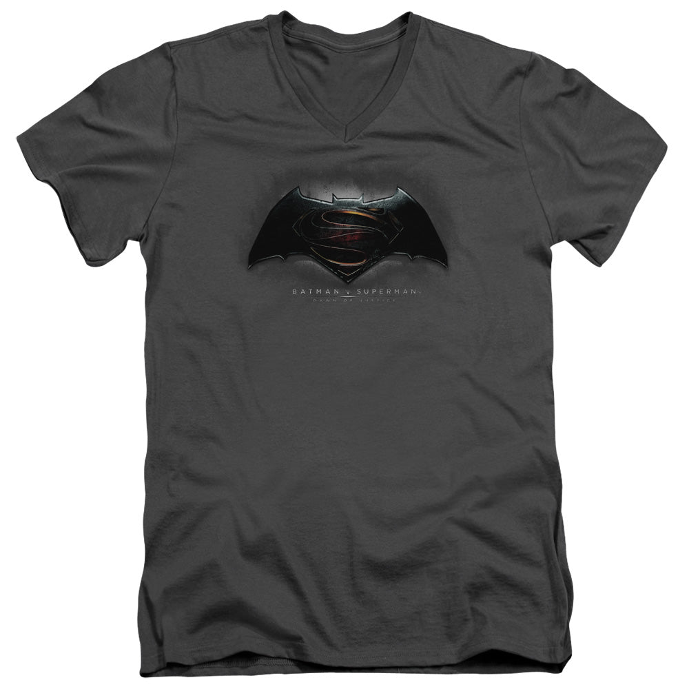 Batman v Superman Logo V-Neck T-Shirt