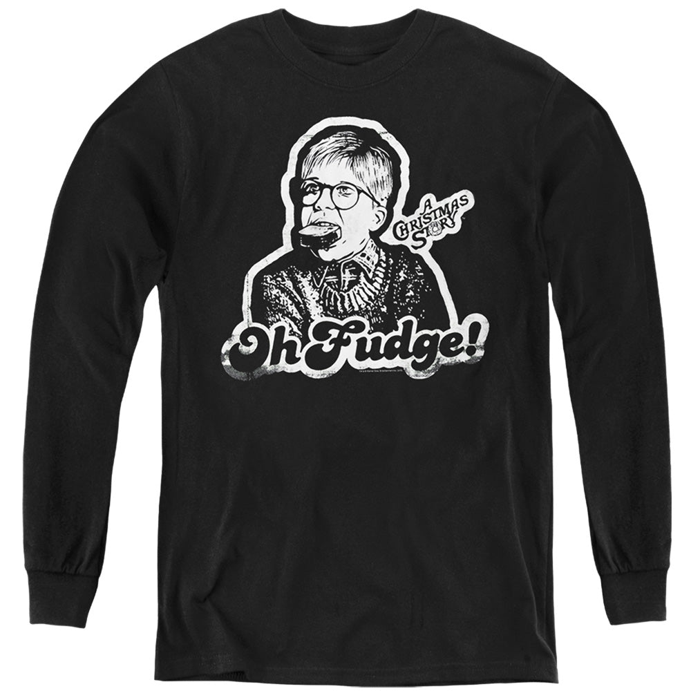 A Christmas Story Oh Fudge Again Youth Long Sleeve T-Shirt