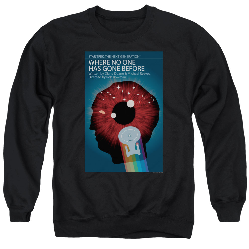 Star Trek Where No One Has Gone Before Black Crewneck Sweatshirt