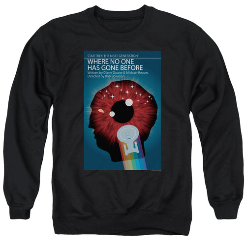 Star Trek Where No One Has Gone Before Black Crewneck Sweatshirt