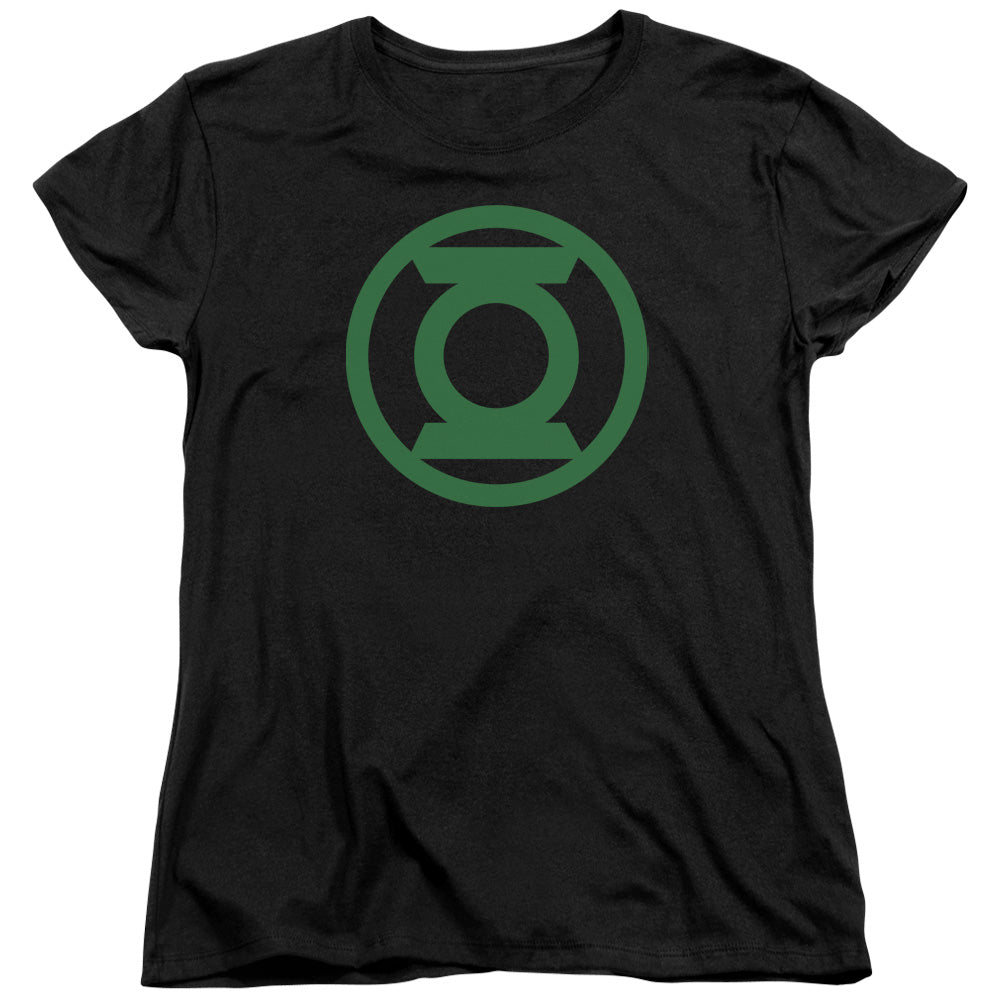 Green Lantern Green Emblem Womens T-Shirt
