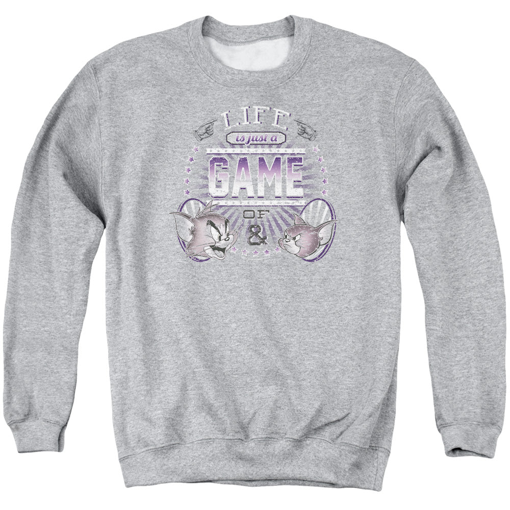 Tom and Jerry Life Is a Game Crewneck Sweatshirt