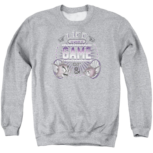 Tom and Jerry Life Is a Game Crewneck Sweatshirt