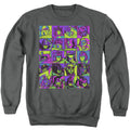 Transformers Squares Charcoal Crewneck Sweatshirt