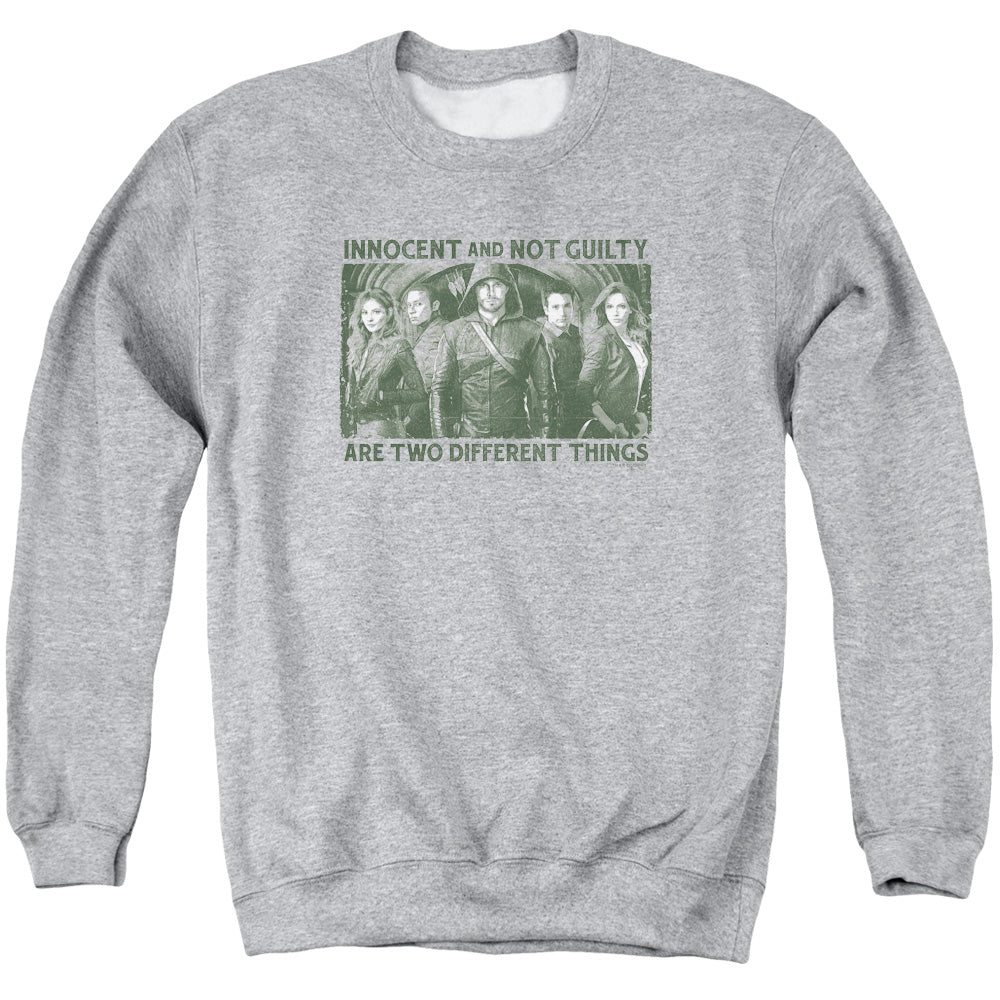 Arrow Innocent and Not Guilty Crewneck Sweatshirt