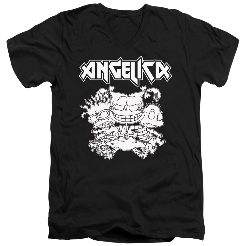 Rugrats Angelica Pickles Rocks V-Neck T-Shirt