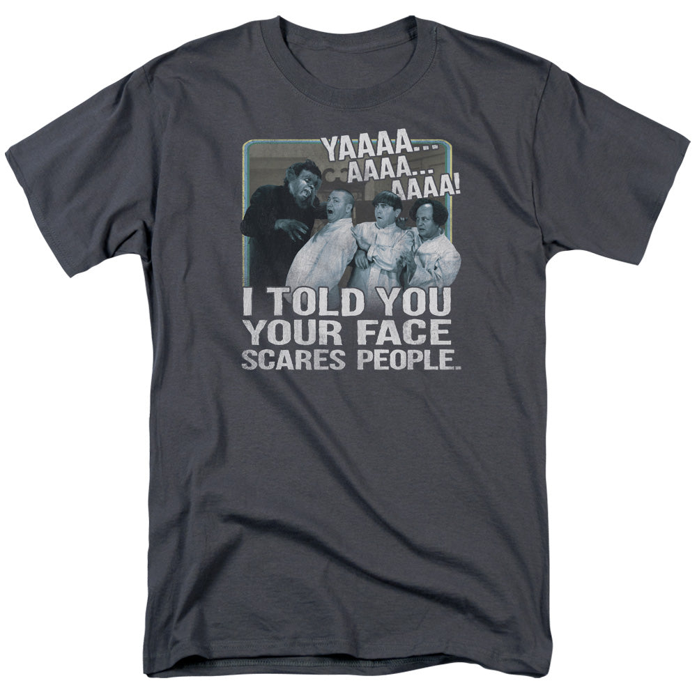 The Three Stooges Your Face Scares People T-Shirt