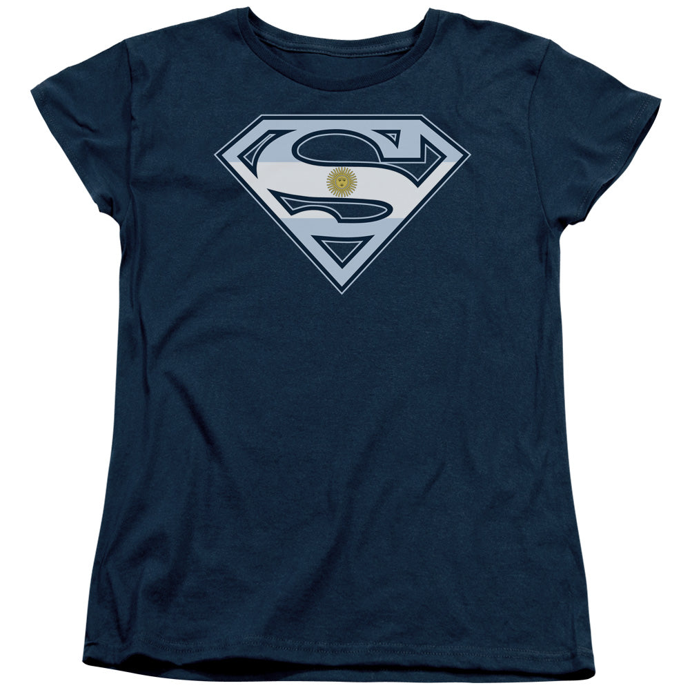Superman Argentinian Shield Womens T-Shirt