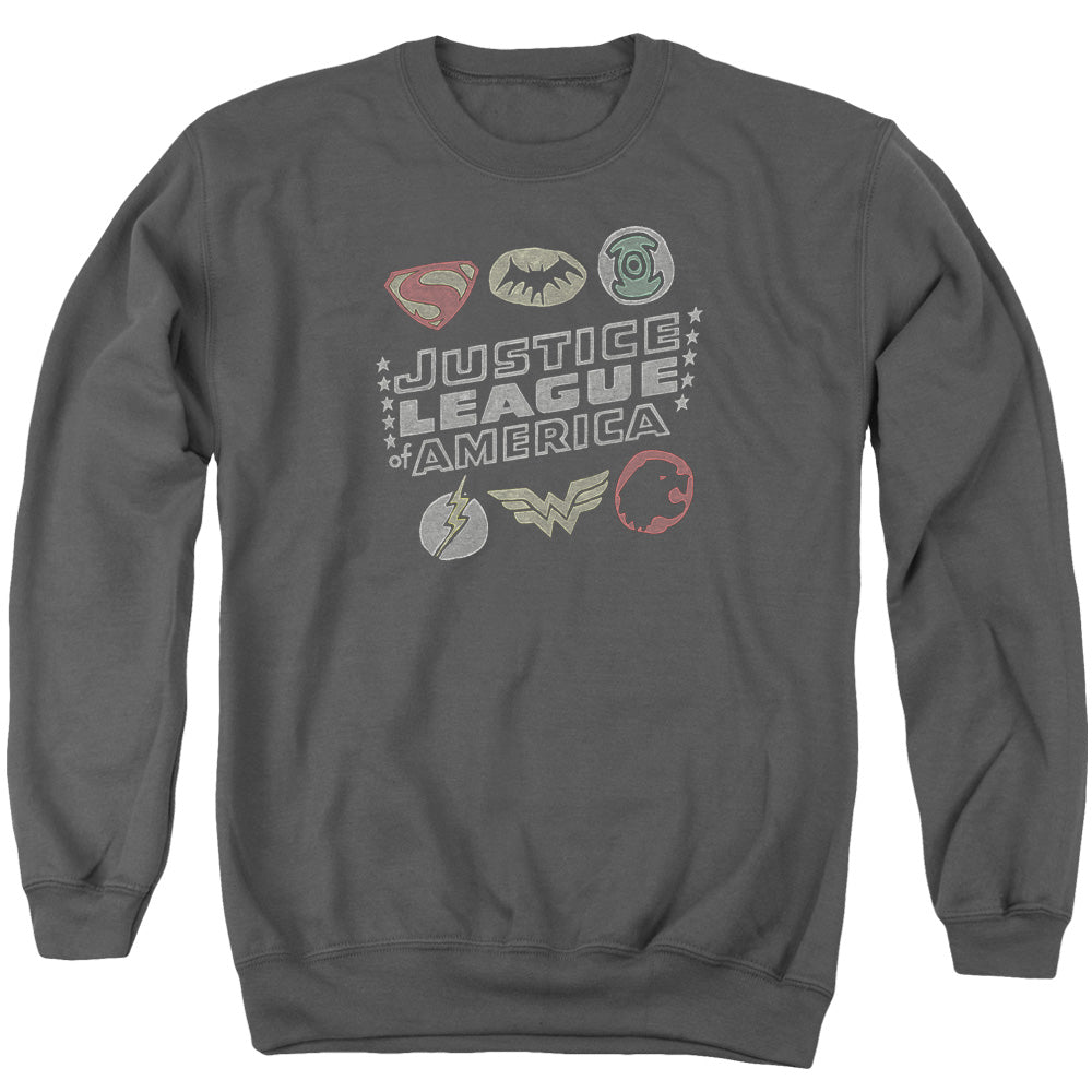 Justice League Symbols Crewneck Sweatshirt