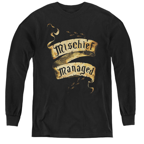 Harry Potter Mischief Managed Youth Long Sleeve T-Shirt