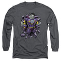 Superman Bizzaro Breakthrough Charcoal Long Sleeve T-Shirt