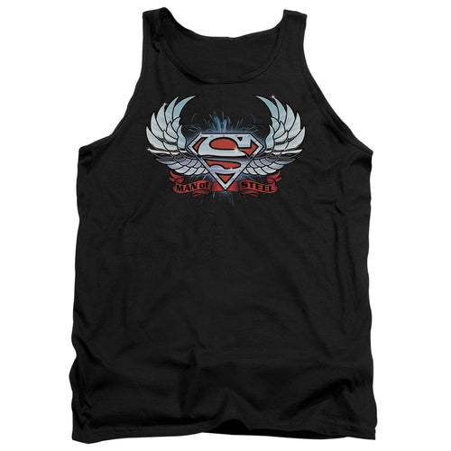 Superman Chrome Wings Shield Tank Top